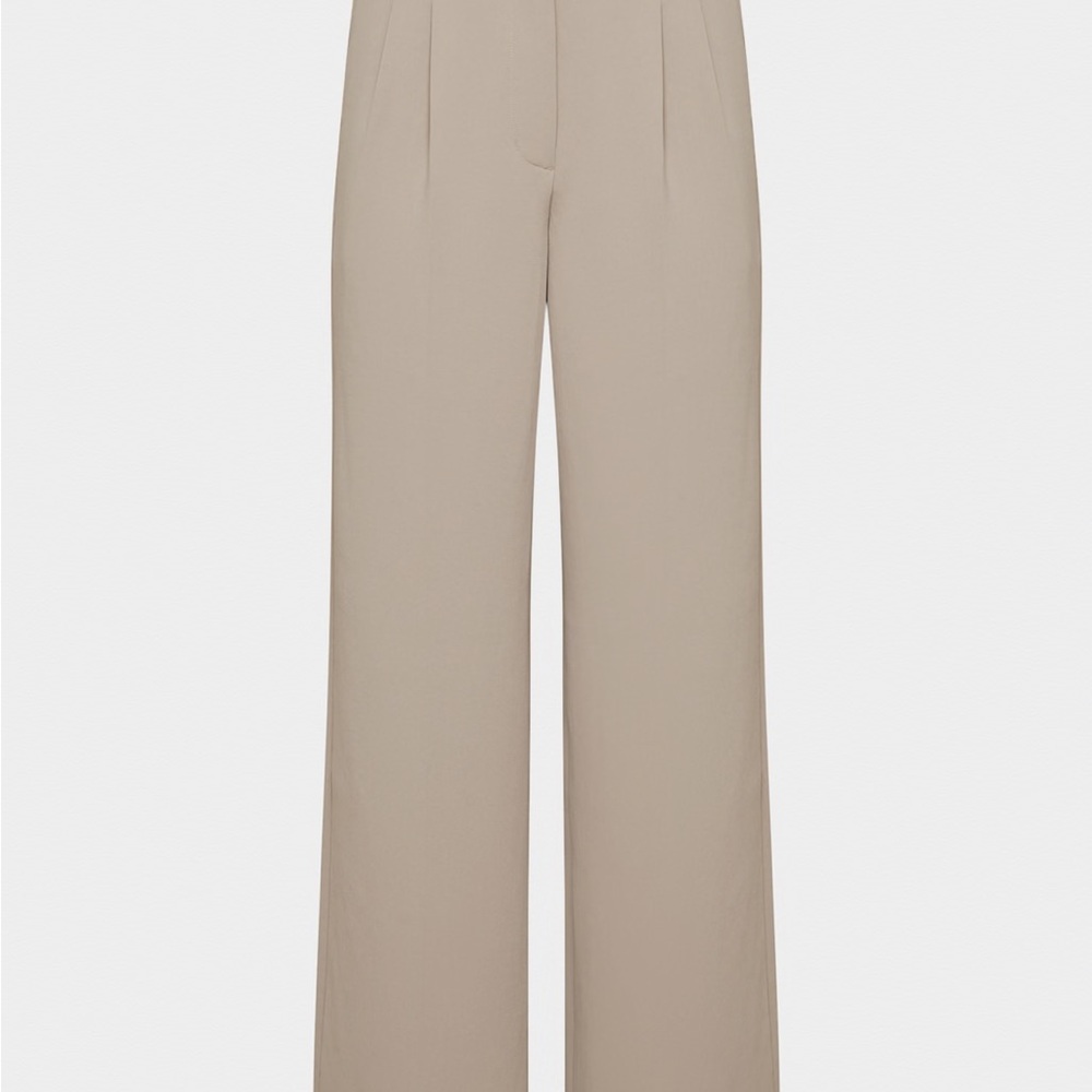Aritzia Wilfred Effortless Pants Crepette in Nomad Taupe